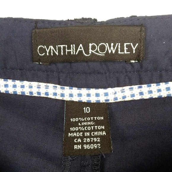 Cynthia Rowley Embroidered Shorts | sz 10 - Picture 2 of 4